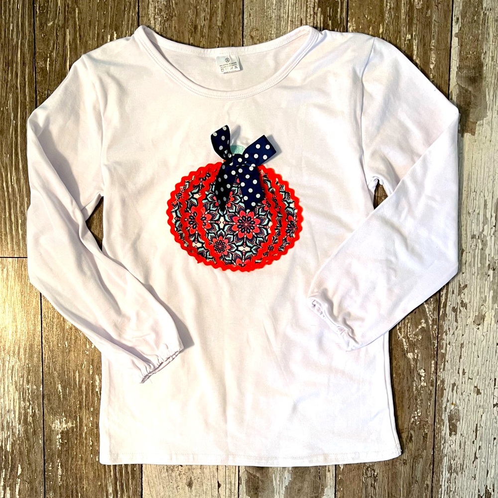 Girls Pumpkin Shirt size 10